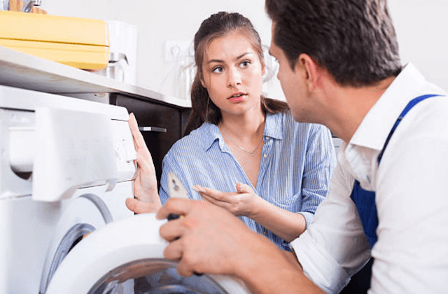 washer repairman customer